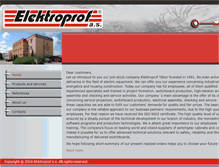 Tablet Screenshot of elektroprof-as.cz